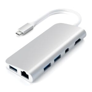 USB адаптер Satechi Aluminum Type-C Multimedia Adapter (ST-TCMM8PAS)
