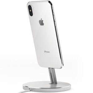 Подставка док-станция Satechi Aluminum Desktop Charging Stand для iPhone с Lightning разъемом