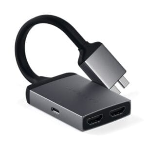 Адаптер Satechi Type-C Dual HDMI Adapter для MacBook с двумя портами USB-C (2018-2020 MacBook Pro, 2018-2020 MacBook Air, 2018 Mac Mini)