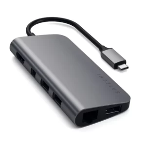 USB адаптер Satechi Aluminum Type-C Multimedia Adapter (ST-TCMM8PAM)