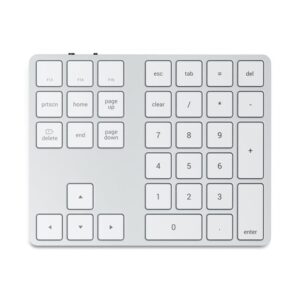 Беспроводной блок клавиатуры Satechi Aluminum Extended Keypad. Цвет серебряный.