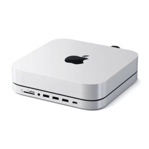 USB док станция с подставкой Satechi Mac Mini Stand & Hub для Mac Mini w| SSD Enclosure (ST-MMSHS)